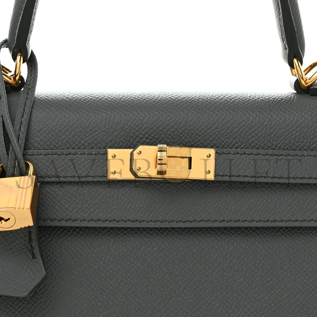 HERMÈS MASTER EPSOM KELLY SELLIER 25 VERT AMANDE (25*17*7cm)